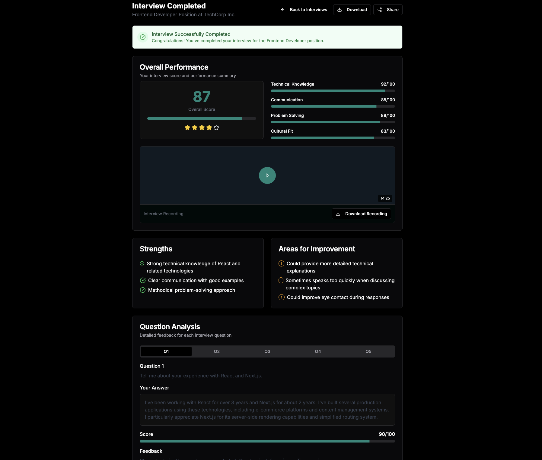 Scoring System